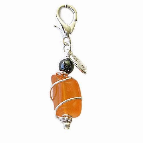 Carnelian/Hematite Healing Dog Collar Charm Pawmulet dog collar charm,pet tag