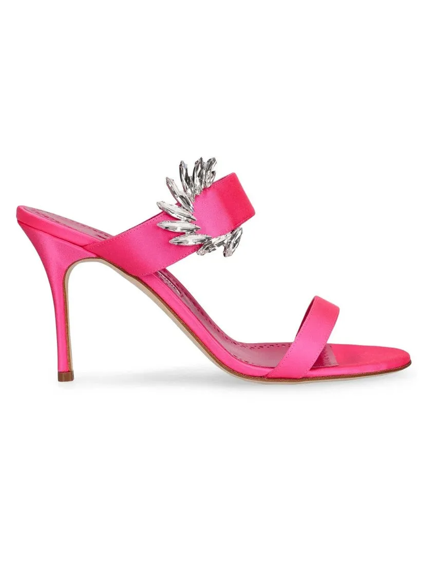 Chivela Satin Heel Sandals Shoes_Manolo-Blahnik