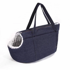 Classic Denim Luxury Dog Carrier dog travel gear,pet travel
