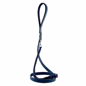 Colima Classic Leather And Macrame Dog Leash Orion Blue dog mobility,outdoor pet aid