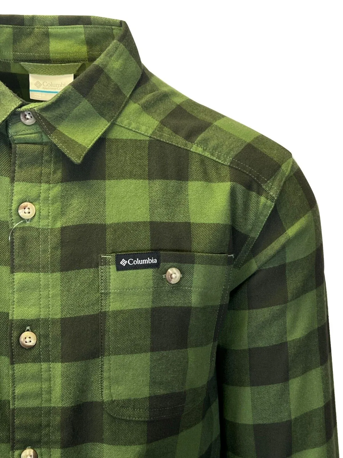 Columbia Men's Canteen Buffalo Check Shirt Cornell Woods Flannel L/S (352) Columbia Clothing