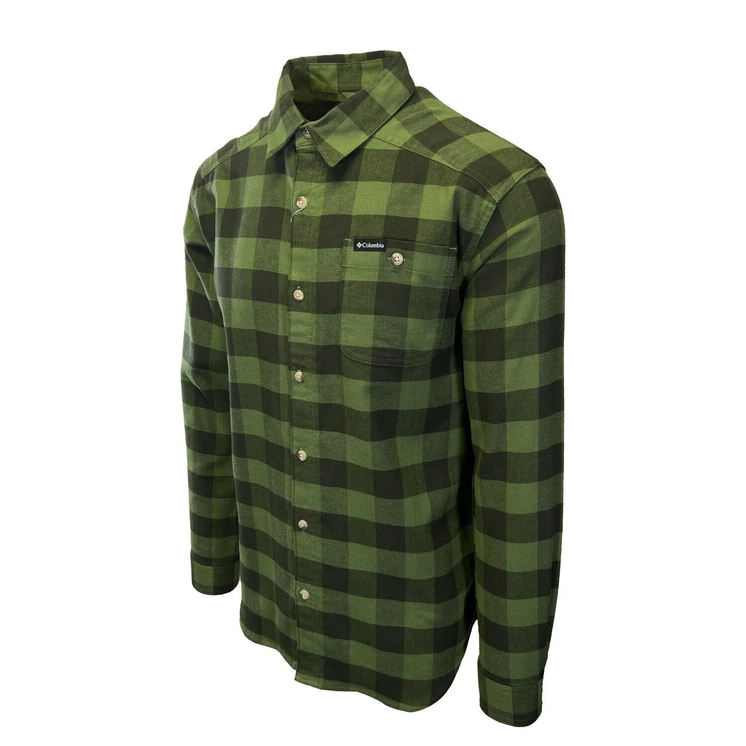 Columbia Men's Canteen Buffalo Check Shirt Cornell Woods Flannel L/S (352) Columbia Clothing