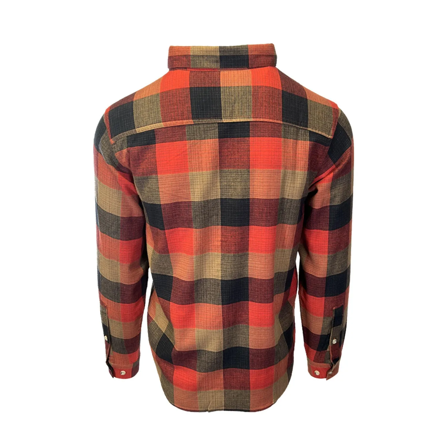 Columbia Men's Red Jasper Buffalo Check Shirt Cornell Woods Flannel L/S (698) Columbia Clothing