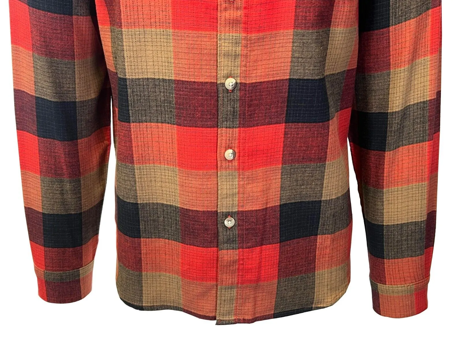 Columbia Men's Red Jasper Buffalo Check Shirt Cornell Woods Flannel L/S (698) Columbia Clothing