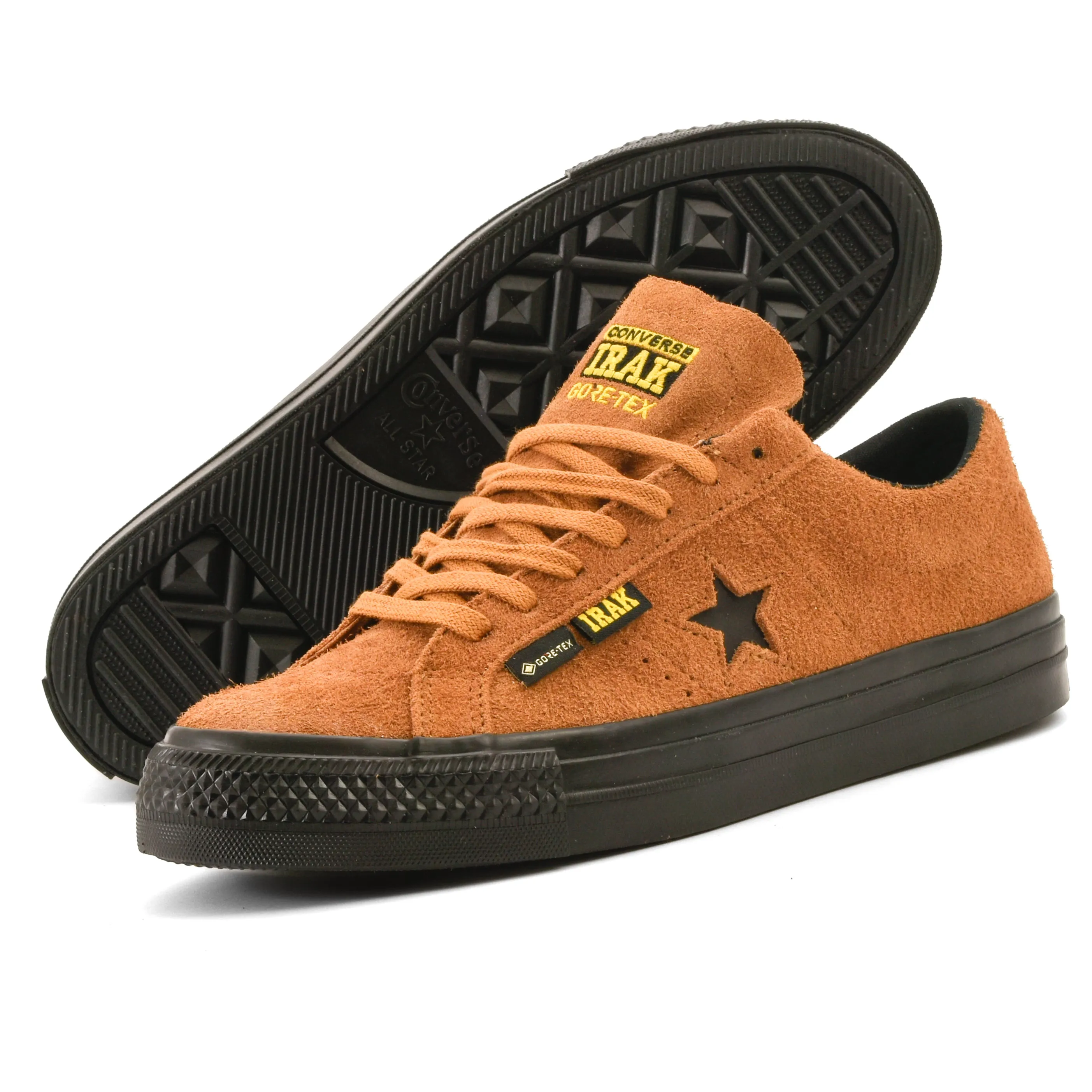 Cons - Converse x IRAK NYC One Star Pro OX (Amber Brown/Black) Converse Shoes