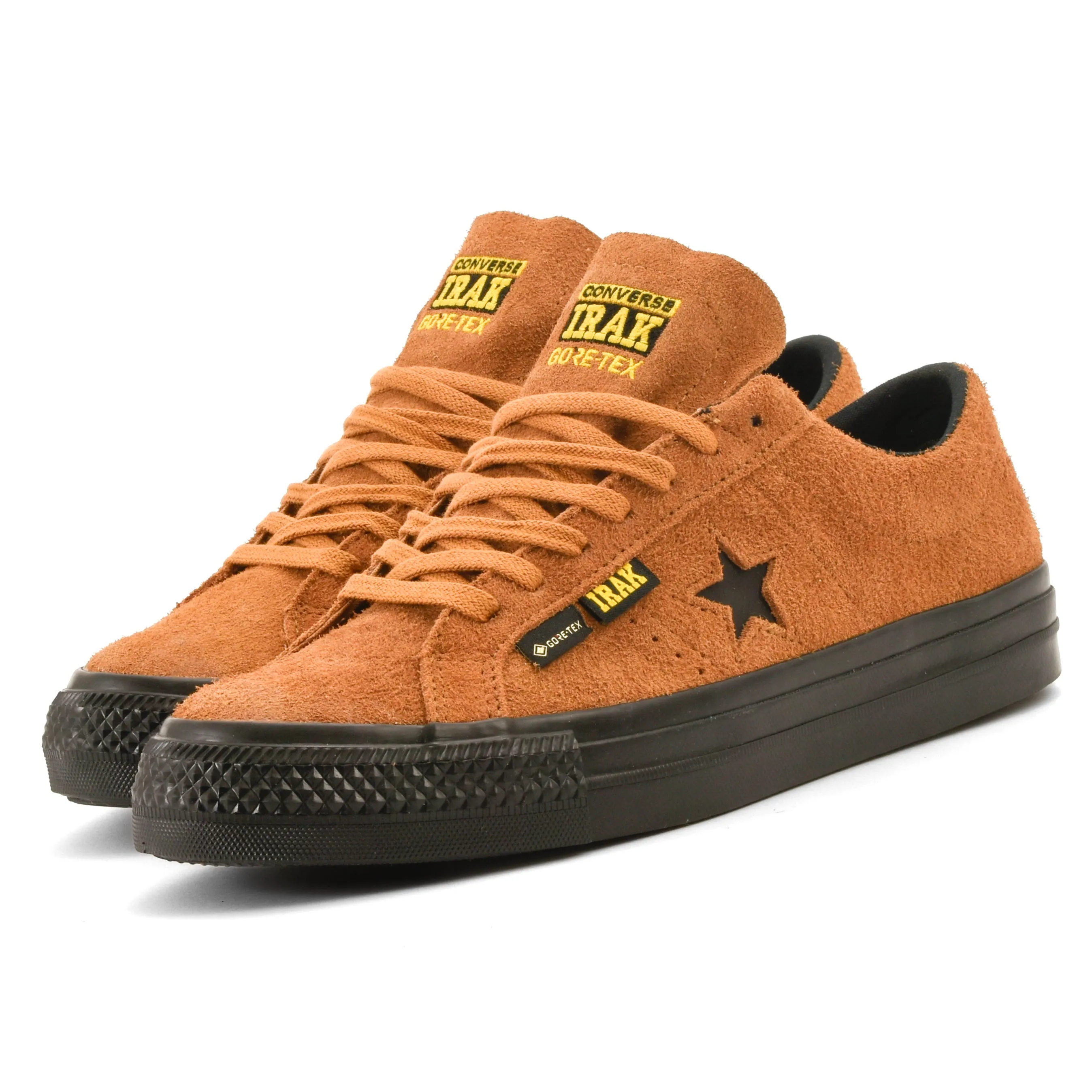 Cons - Converse x IRAK NYC One Star Pro OX (Amber Brown/Black) Converse Shoes