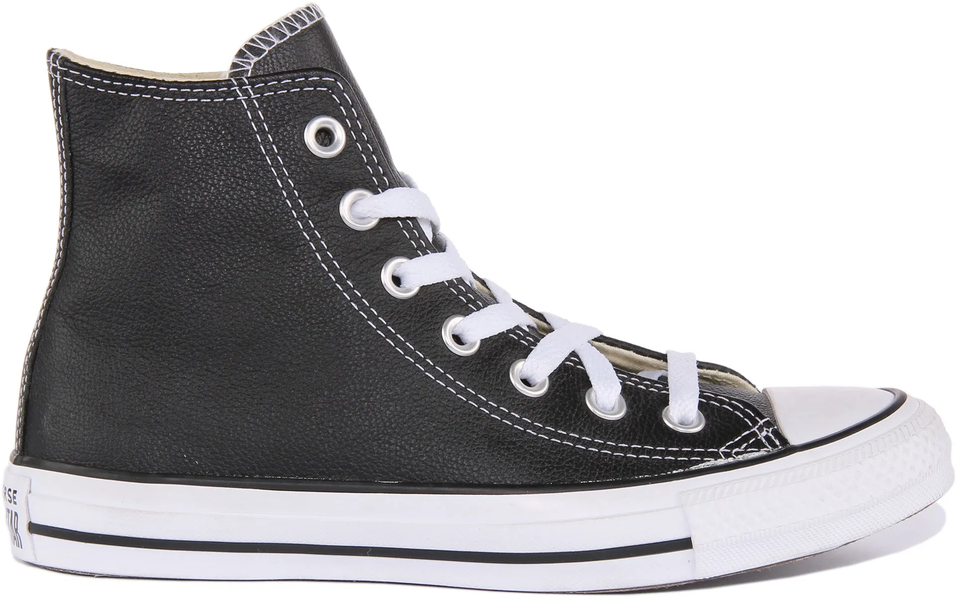 Converse 132170 CT All Star Hi Leather Trainer In Black Shoes Converse