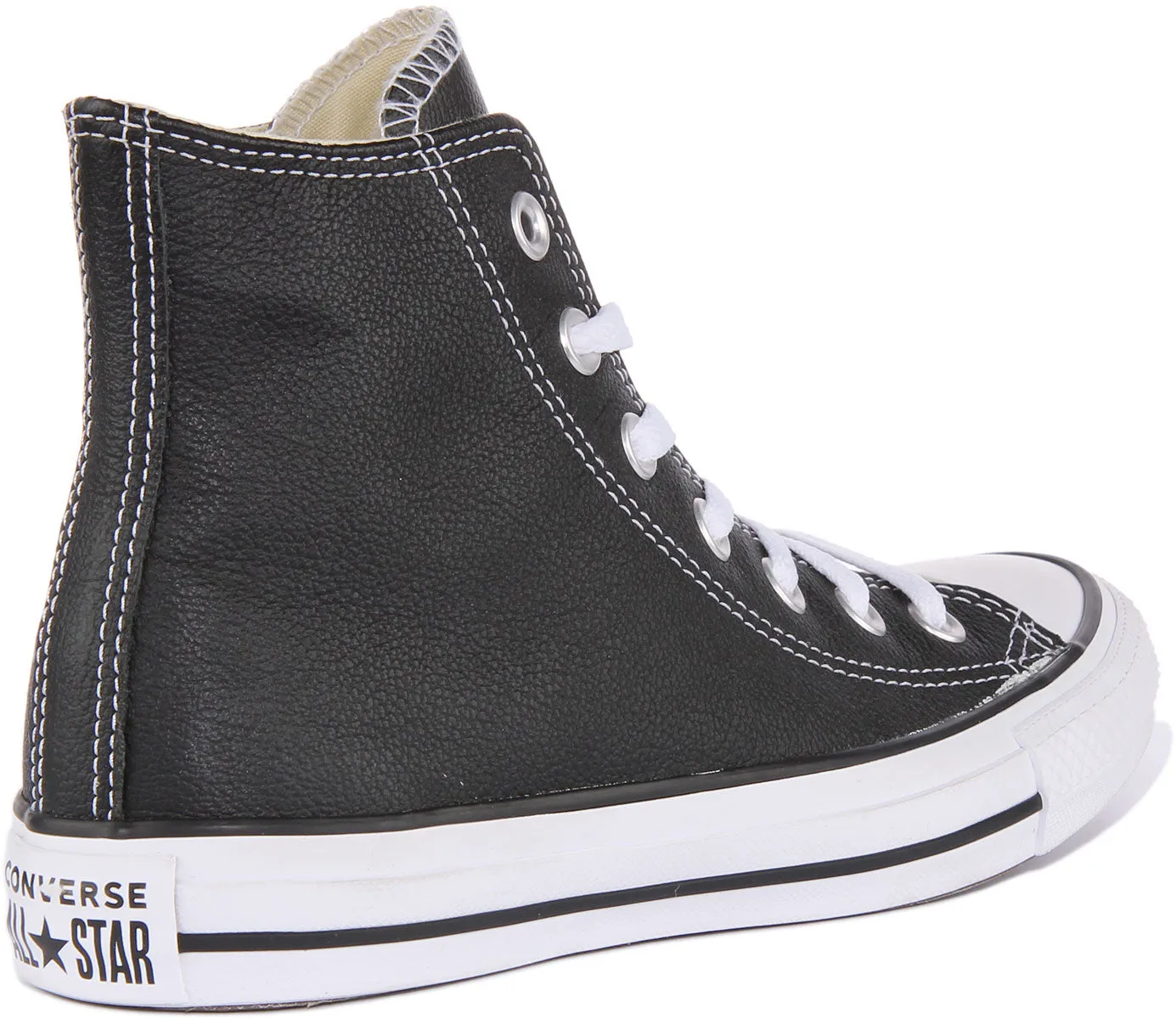 Converse 132170 CT All Star Hi Leather Trainer In Black Shoes Converse