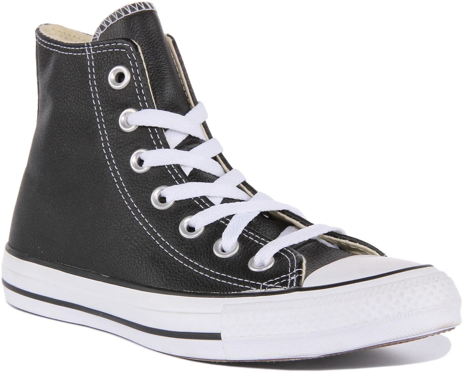 Converse 132170 CT All Star Hi Leather Trainer In Black Shoes Converse