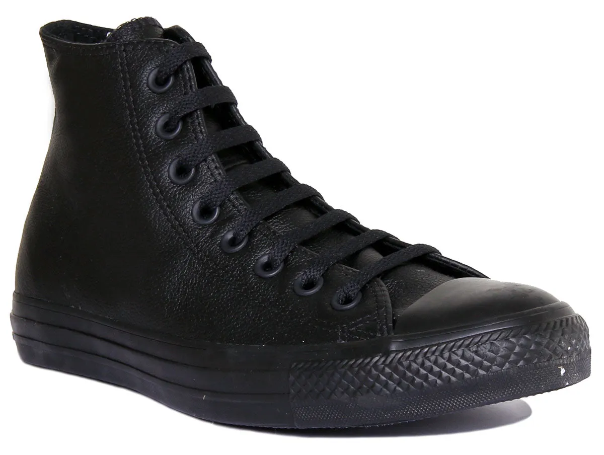 Converse 135251 CT All Star Hi Leather Trainer In Black For Unisex Shoes Converse