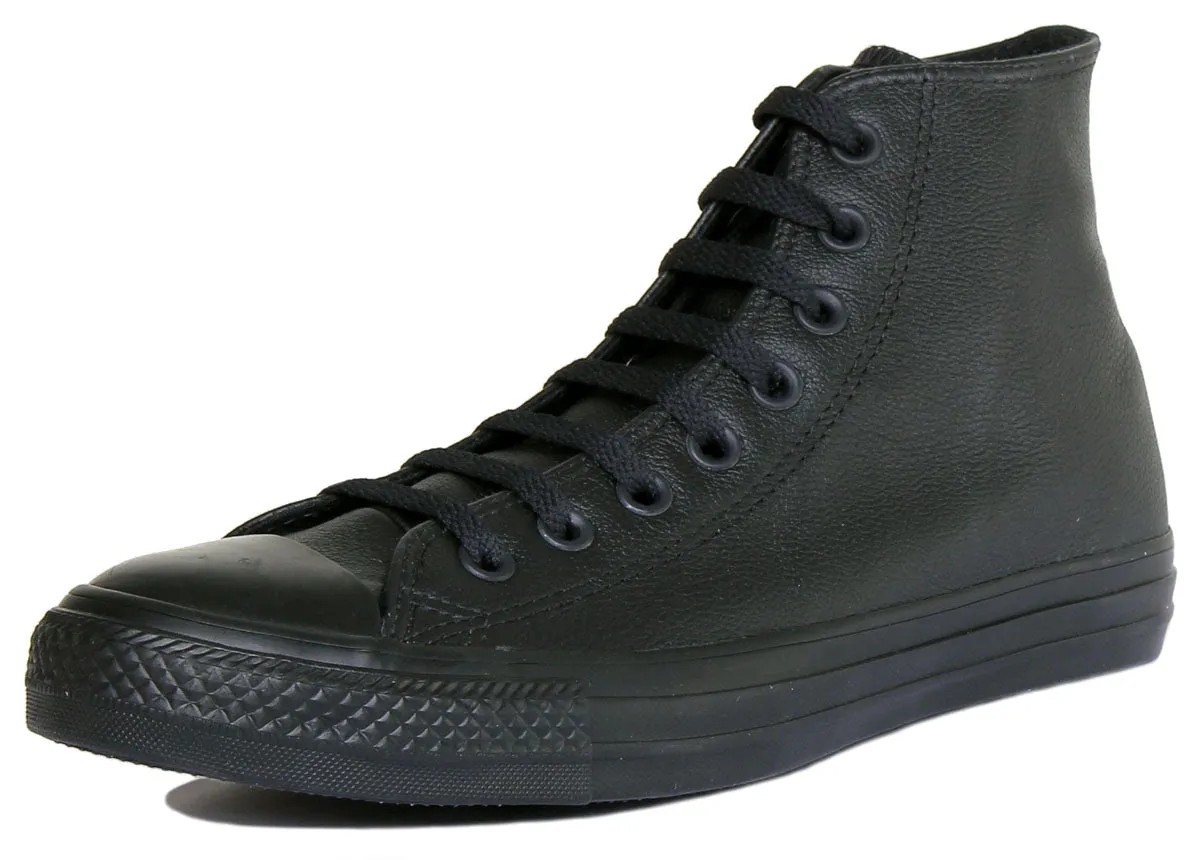Converse 135251 CT All Star Hi Leather Trainer In Black For Unisex Shoes Converse