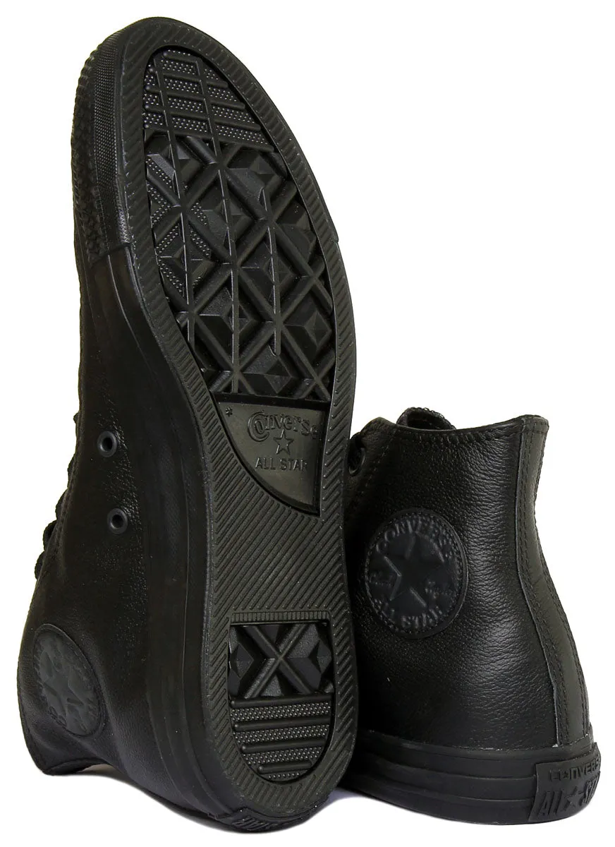 Converse 135251 CT All Star Hi Leather Trainer In Black For Unisex Shoes Converse