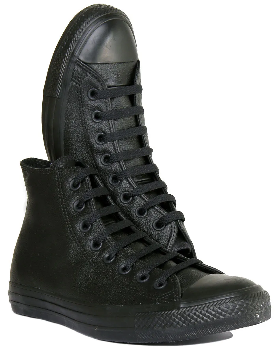 Converse 135251 CT All Star Hi Leather Trainer In Black For Unisex Shoes Converse