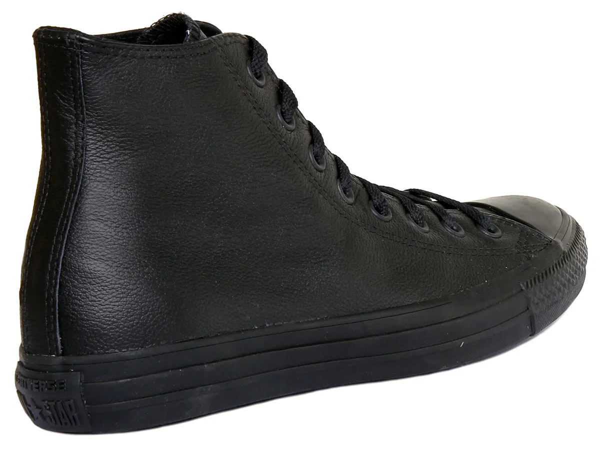 Converse 135251 CT All Star Hi Leather Trainer In Black For Unisex Shoes Converse