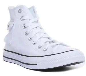 Converse 167045C CT All Star Hi Pocket Trainer In White For Women Shoes Converse