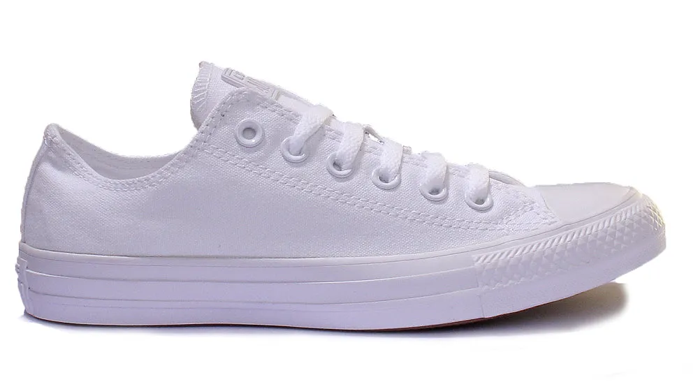 Converse 1U647 CT All Star Low Trainer In White Mono Shoes Converse