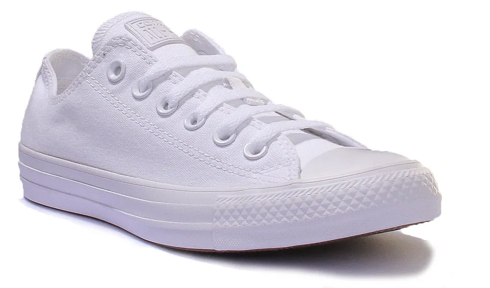 Converse 1U647 CT All Star Low Trainer In White Mono Shoes Converse