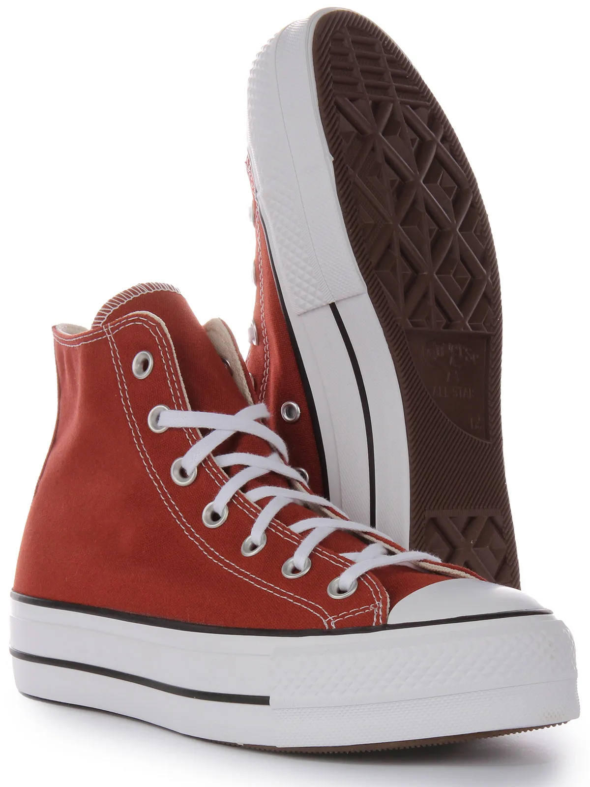 Converse A06896C All Star Lift In Spice Brown Shoes Converse