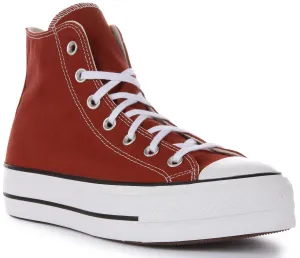 Converse A06896C All Star Lift In Spice Brown Shoes Converse