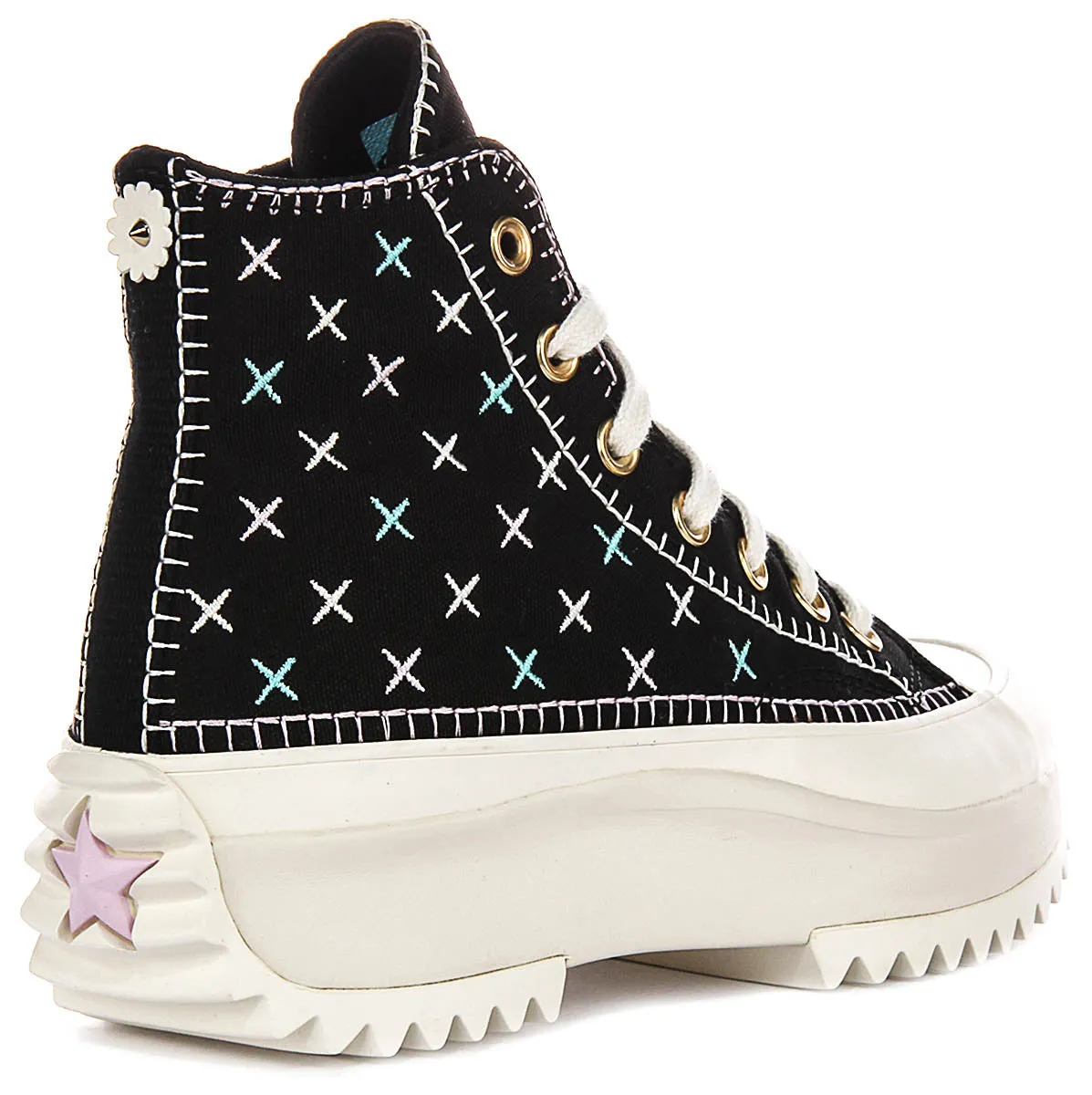 Converse A08733C Runstar Hike In Black Gold Shoes Converse