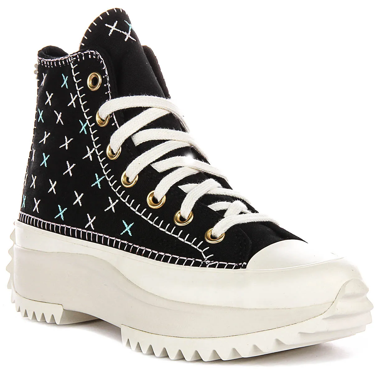 Converse A08733C Runstar Hike In Black Gold Shoes Converse