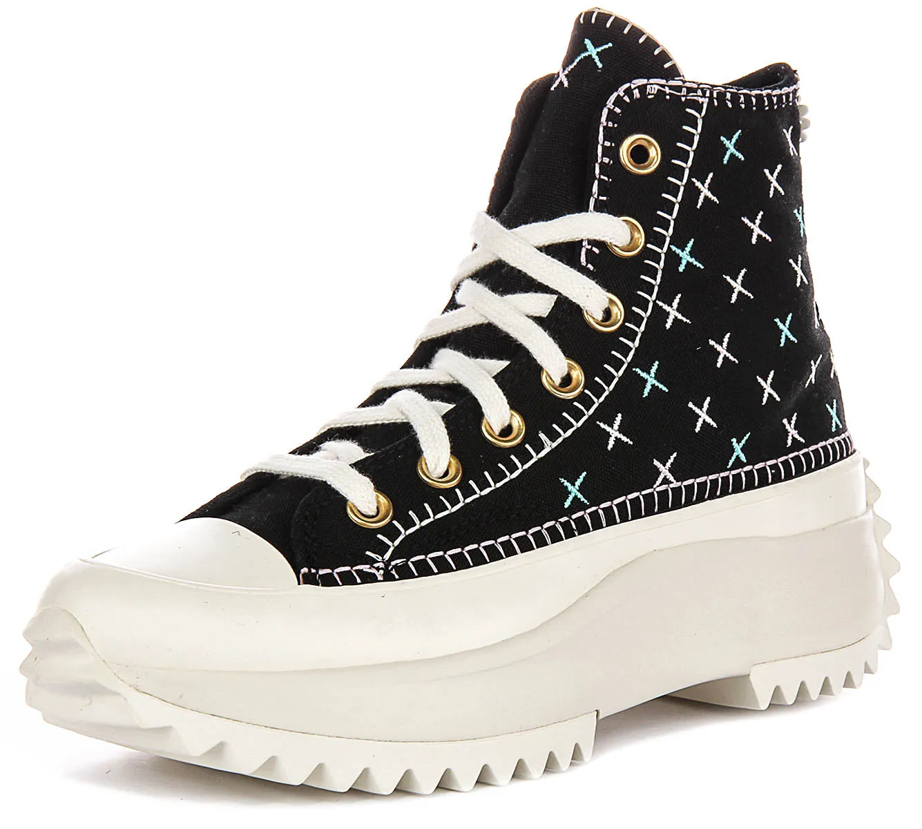 Converse A08733C Runstar Hike In Black Gold Shoes Converse