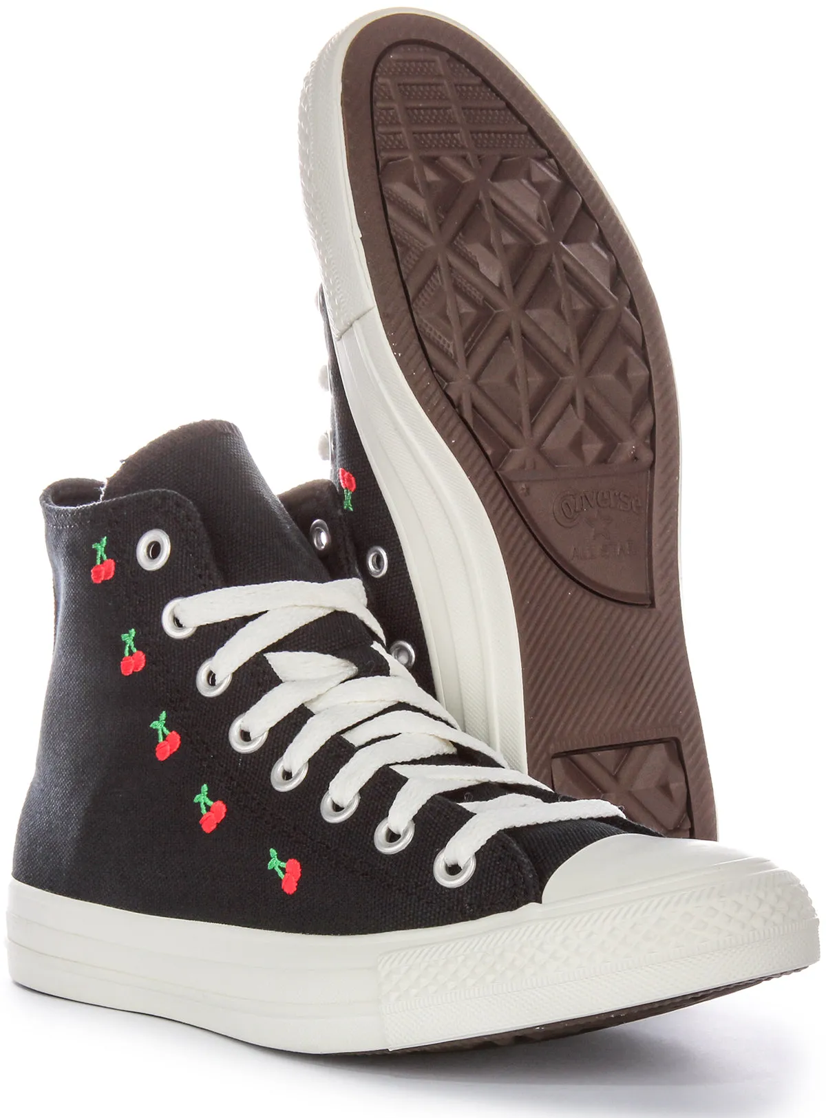 Converse All Star Cherries A08142C In Black Red For Women Shoes Converse