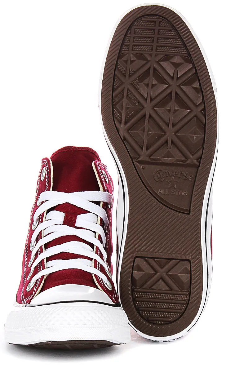 Converse All Star Chuck Taylor M9613C In Maroon Hi Tops Shoes Converse