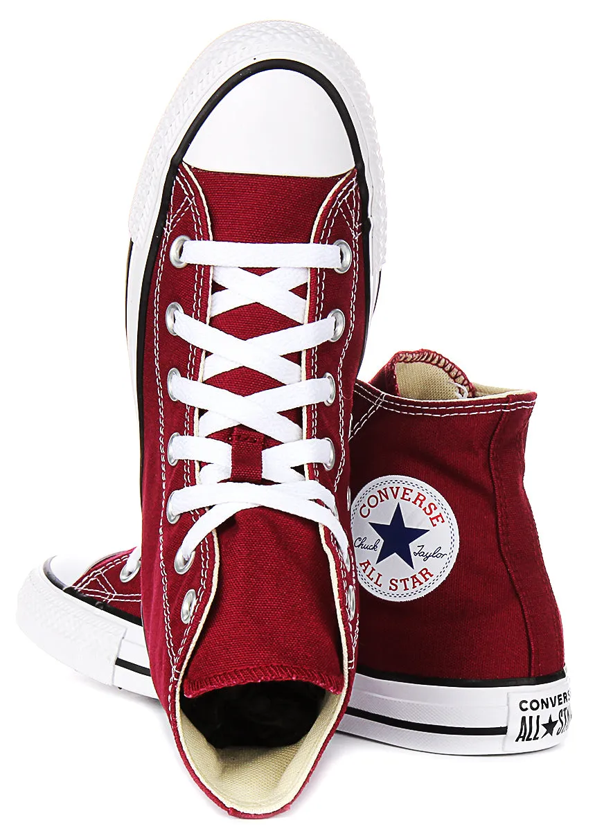 Converse All Star Chuck Taylor M9613C In Maroon Hi Tops Shoes Converse