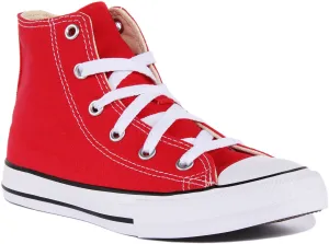 Converse All Star Hi Core Kid In Red Shoes Converse