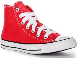 Converse All Star Hi Sketch A10399C In Red For Junior Shoes Converse