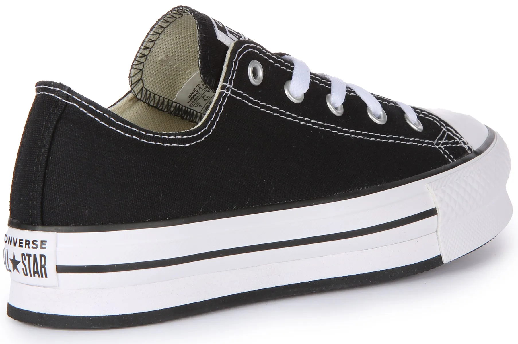 Converse All Star Lift 272857C In Black White For Junior Shoes Converse