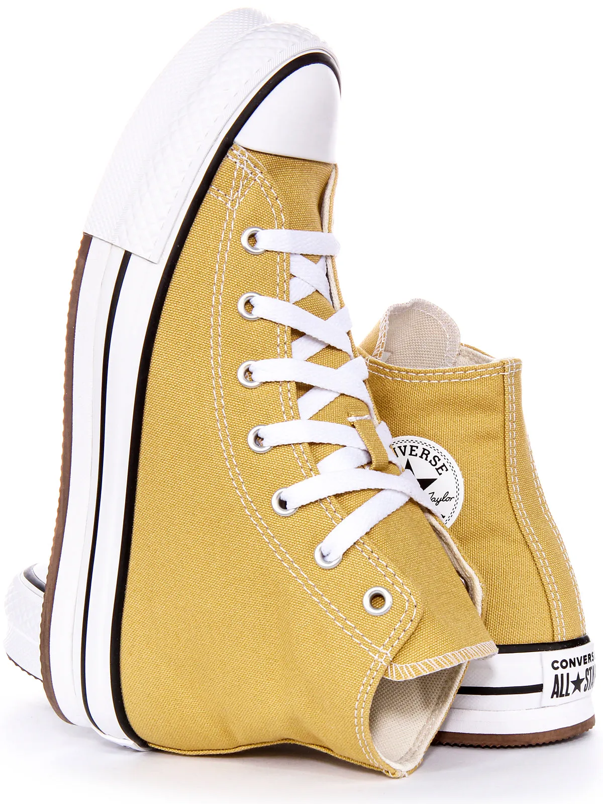 Converse All Star Lift A05467C In Mustard For Junior Shoes Converse
