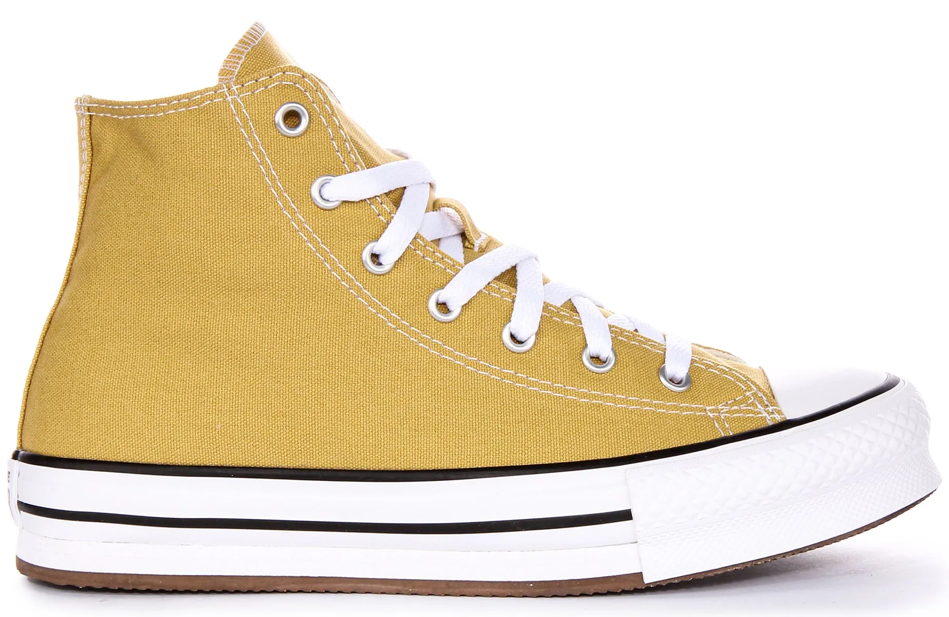 Converse All Star Lift A05467C In Mustard For Junior Shoes Converse
