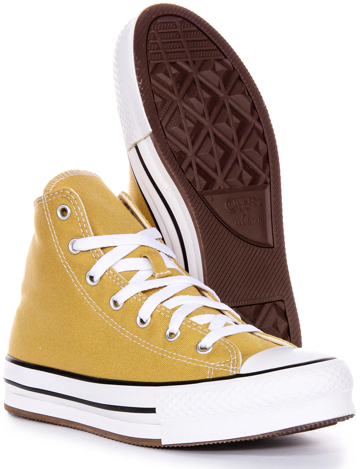 Converse All Star Lift A05467C In Mustard For Junior Shoes Converse