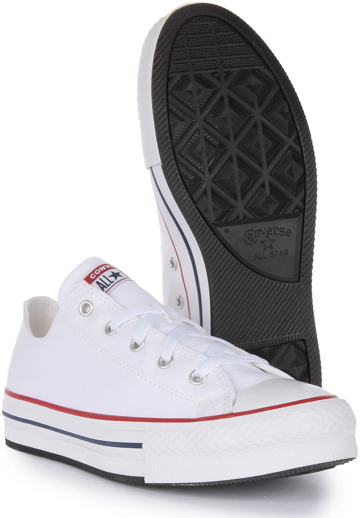 Converse All Star Low 3J256C In White For Kids Shoes Converse