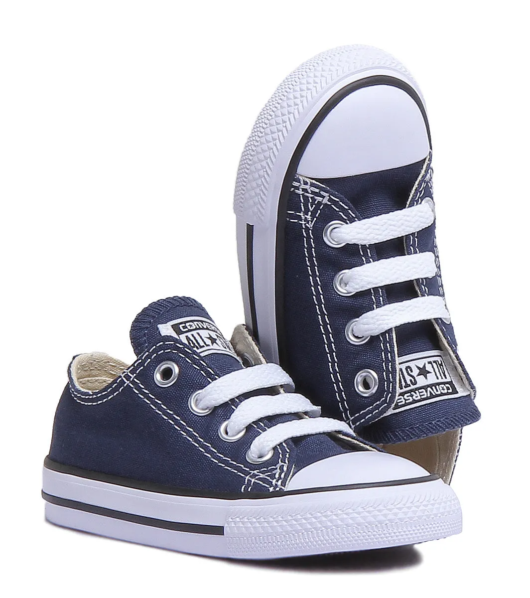 Converse All Star Low Core Trainer In Navy For Infants Shoes Converse
