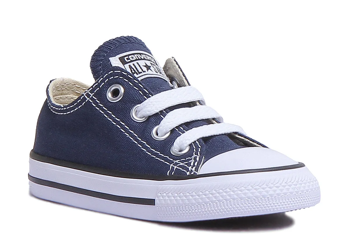 Converse All Star Low Core Trainer In Navy For Infants Shoes Converse