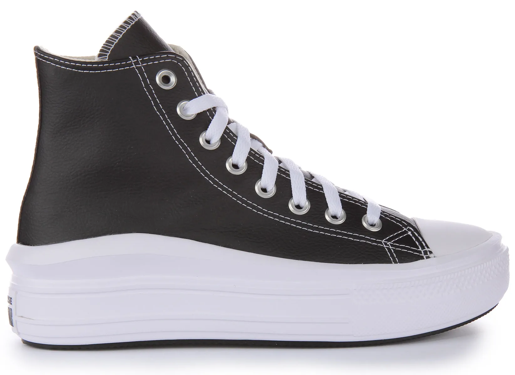 Converse All Star Move A04294C In Black White Leather Shoes Converse