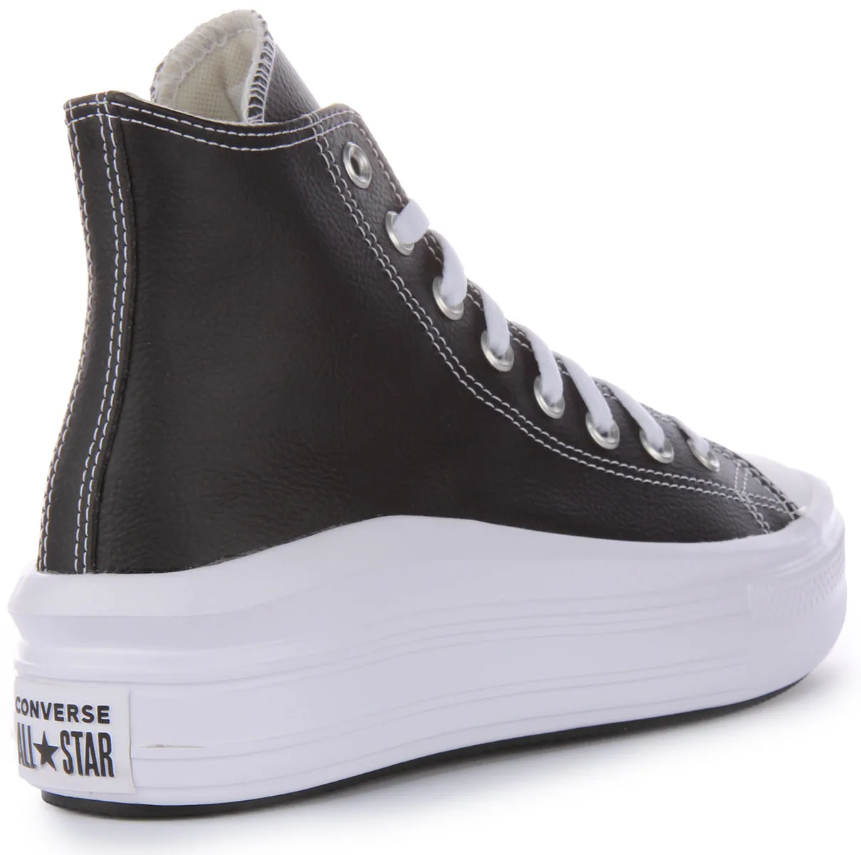 Converse All Star Move A04294C In Black White Leather Shoes Converse