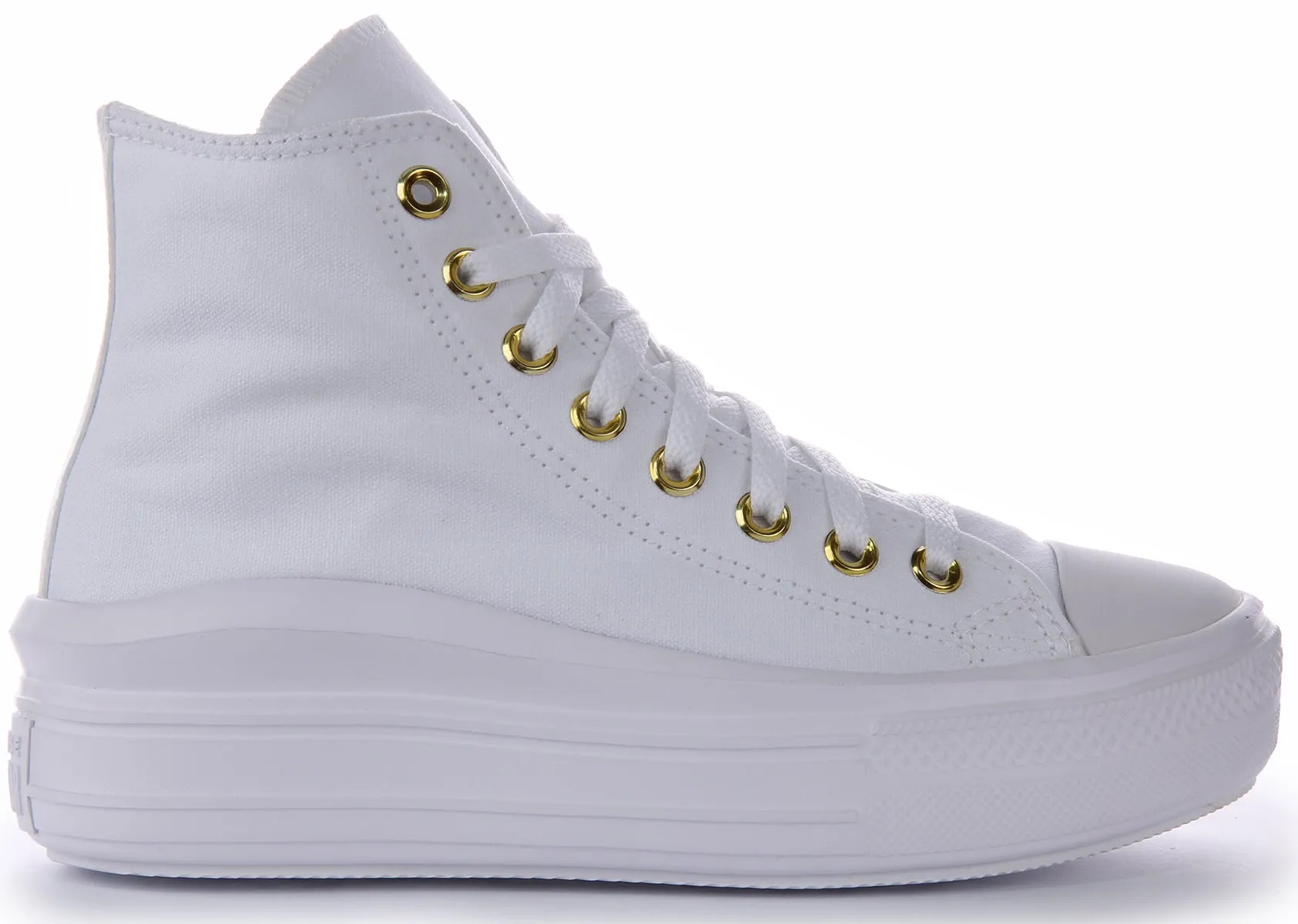 Converse All Star Move Platform A05459C In White Gold Shoes Converse