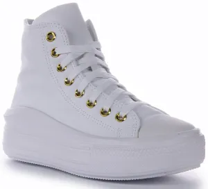 Converse All Star Move Platform A05459C In White Gold Shoes Converse