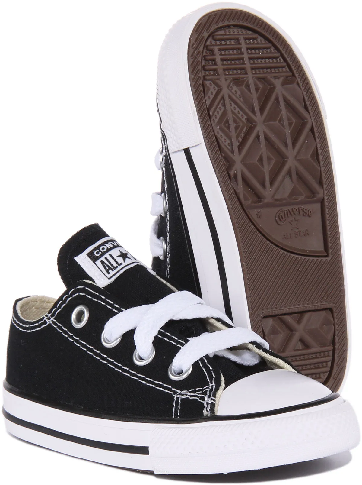 Converse All Star Ox Core Infants In Black Shoes Converse