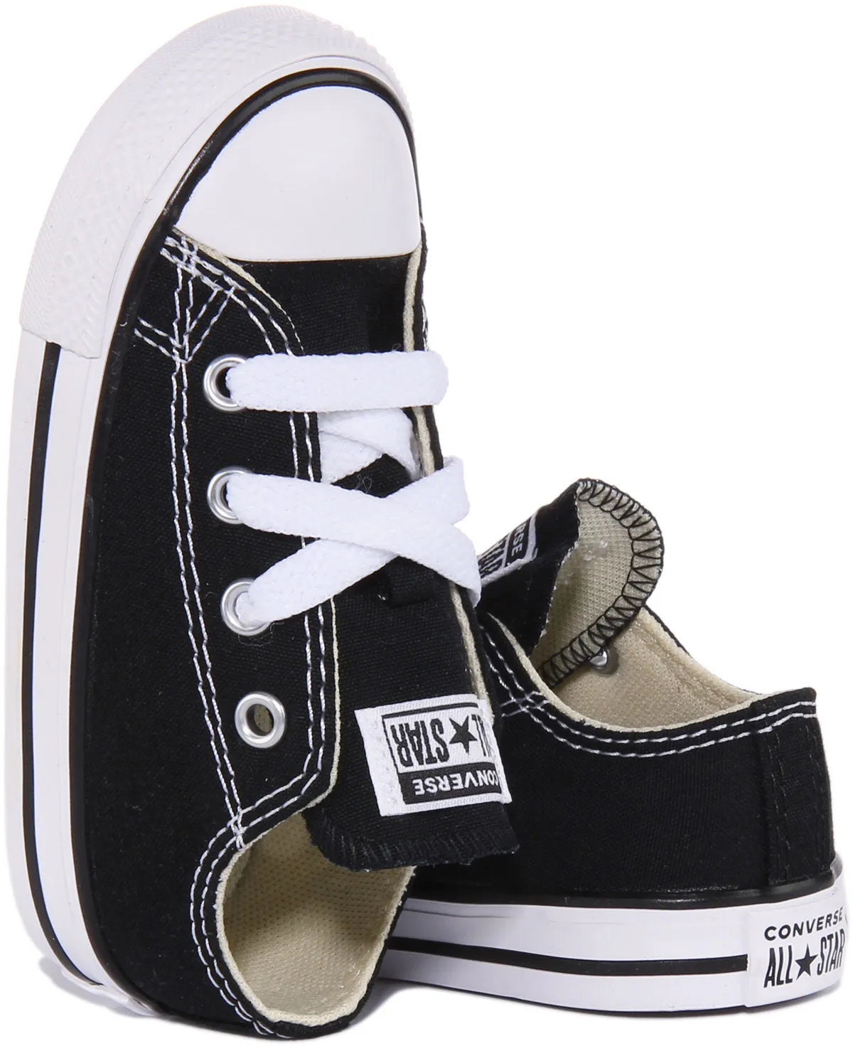 Converse All Star Ox Core Infants In Black Shoes Converse