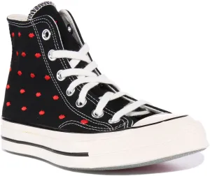 Converse Chuck 70 Lips A01600C In Black Red For Women Shoes Converse
