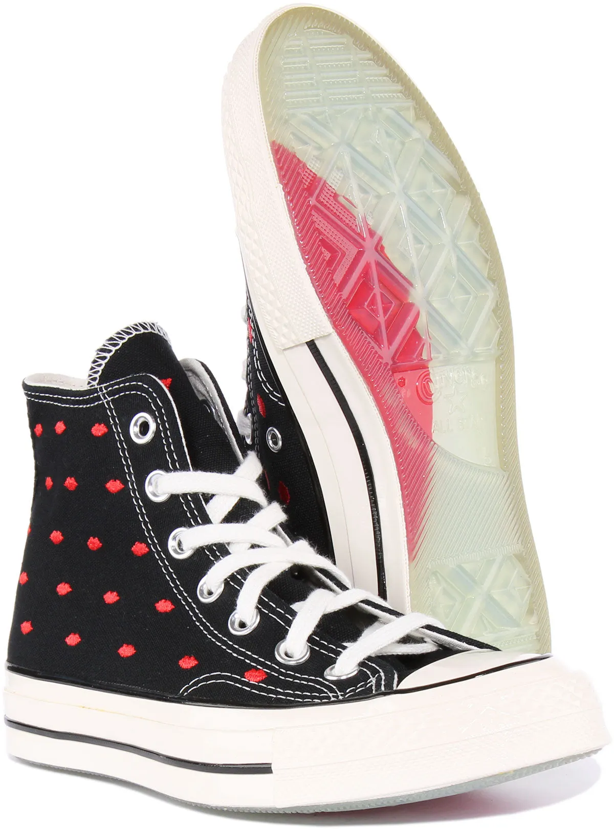 Converse Chuck 70 Lips A01600C In Black Red For Women Shoes Converse