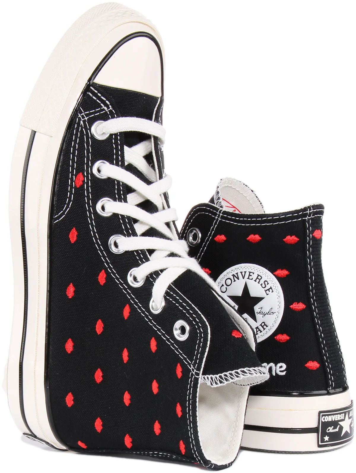 Converse Chuck 70 Lips A01600C In Black Red For Women Shoes Converse