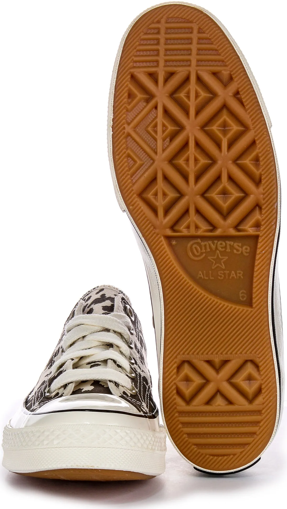 Converse Chuck 70s A10139C In Brown White Cow Print Shoes Converse