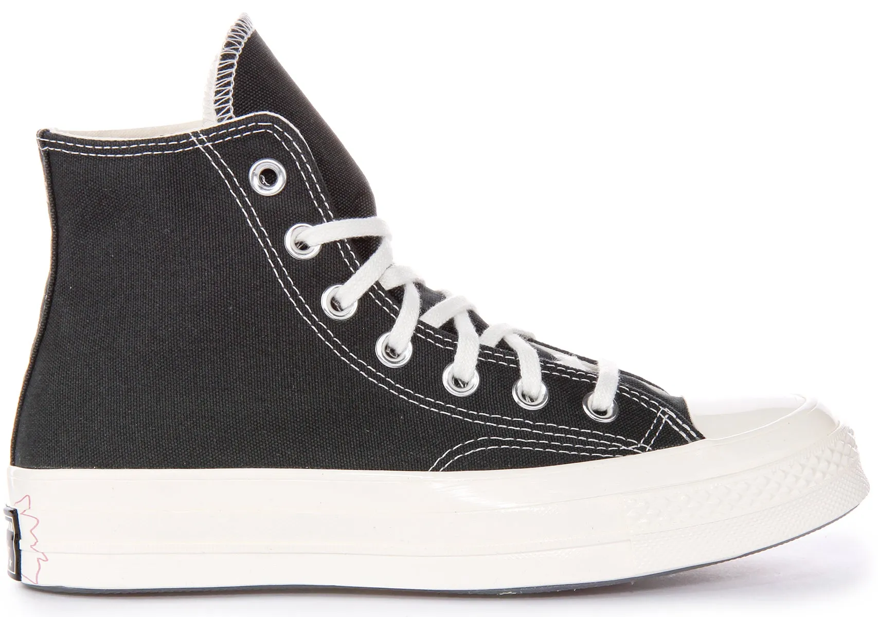 Converse Chuck 70s Hi A07108C In Black White Flower Shoes Converse