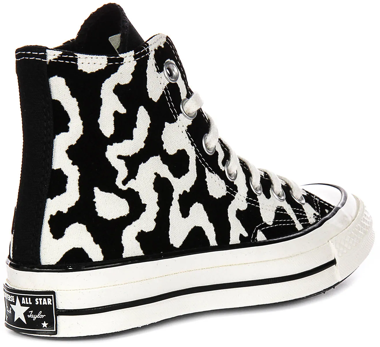 Converse Chuck 70s Hi A12350C In Black White Remix Leopard Shoes Converse